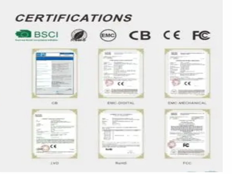 Houseclean ISO 9001 and BSCI certification display wall